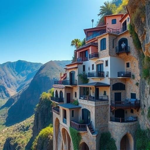 Casas colgantes de Cuenca, una arquitectura &uuml;nica construida al borde de un precipicio.